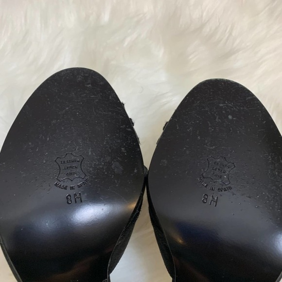 DELMAN black satin & crystal slingback heels 8 - Picture 15 of 16